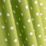 Poplin Flamenca Polka Dots 7mm Lime/White - Ribes y Casals
