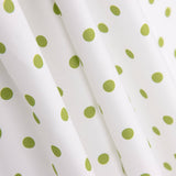 Poplin Flamenca Polka Dots 7mm White/Lime - Ribes y Casals