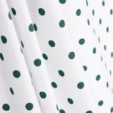 Poplin Flamenca Polka Dots 7mm White/Dark Green - Ribes y Casals