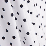 Poplin Flamenca Polka Dots 7mm White/Black - Ribes y Casals