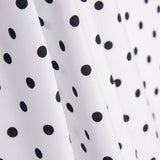 Poplin Flamenca Polka Dots 7mm White/Black - Ribes y Casals