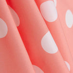 Poplin Flamenca Polka Dots 3cm Pink/White - Ribes y Casals