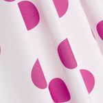 Poplin Flamenca Polka Dots 3cm White/Fuchsia - Ribes y Casals