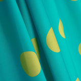 Poplin Flamenca Polka Dots 3cm Turquoise/Yellow - Ribes y Casals