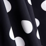 Poplin Flamenca Polka Dots 3cm Black/White - Ribes y Casals