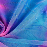 Tie-Dye Lycra Fabric with Lurex Lilac Shades - Ribes y Casals