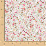 Grey “Dream Flowers” Cotton Viyella - Ribes y Casals