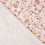 Red “Dream Flowers” Cotton Viyella - Ribes y Casals