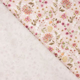 Red “Dream Flowers” Cotton Viyella - Ribes y Casals