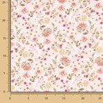 Red “Dream Flowers” Cotton Viyella - Ribes y Casals