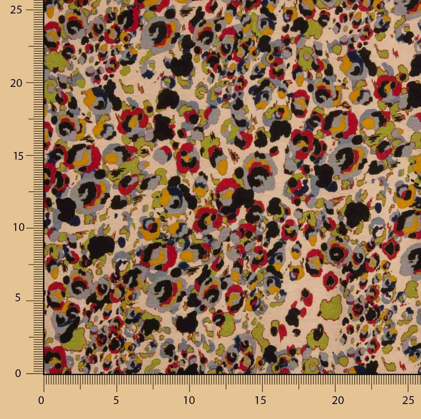 Multicoloured Artistic Animal Print Viscose Knit - Ribes y Casals