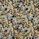 Blue Abstract Animal Print Viscose Knit Fabric - Ribes y Casals