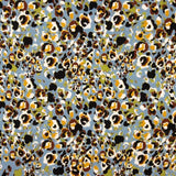 Blue Abstract Animal Print Viscose Knit Fabric - Ribes y Casals