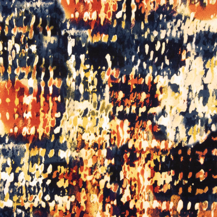 Multicoloured Abstract Brushstrokes Viscose Dot - Ribes y Casals