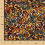 Multicoloured Paisley-Printed Viscose Knit Fabric - Ribes y Casals