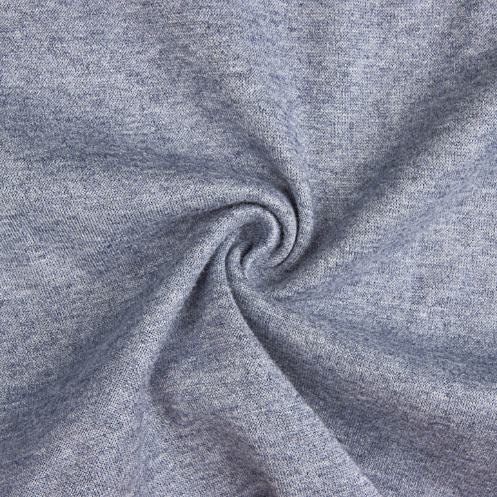 Navy Blue Melange Viscose Top - Ribes y Casals