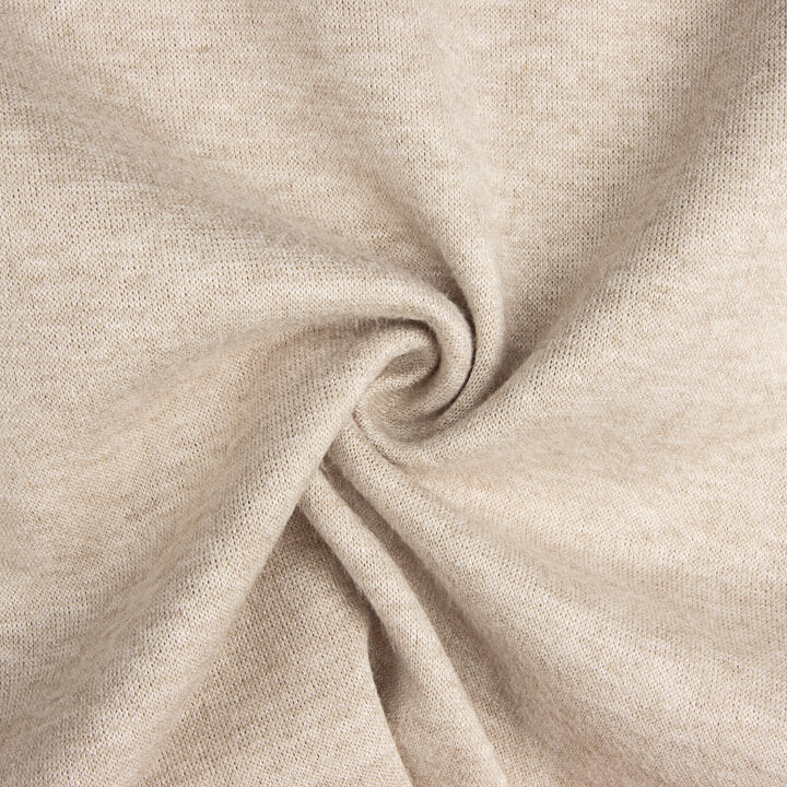 Light Beige Melange Viscose Top - Ribes y Casals