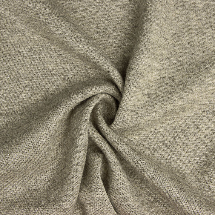 Olive Green Melange Viscose Knit - Ribes y Casals