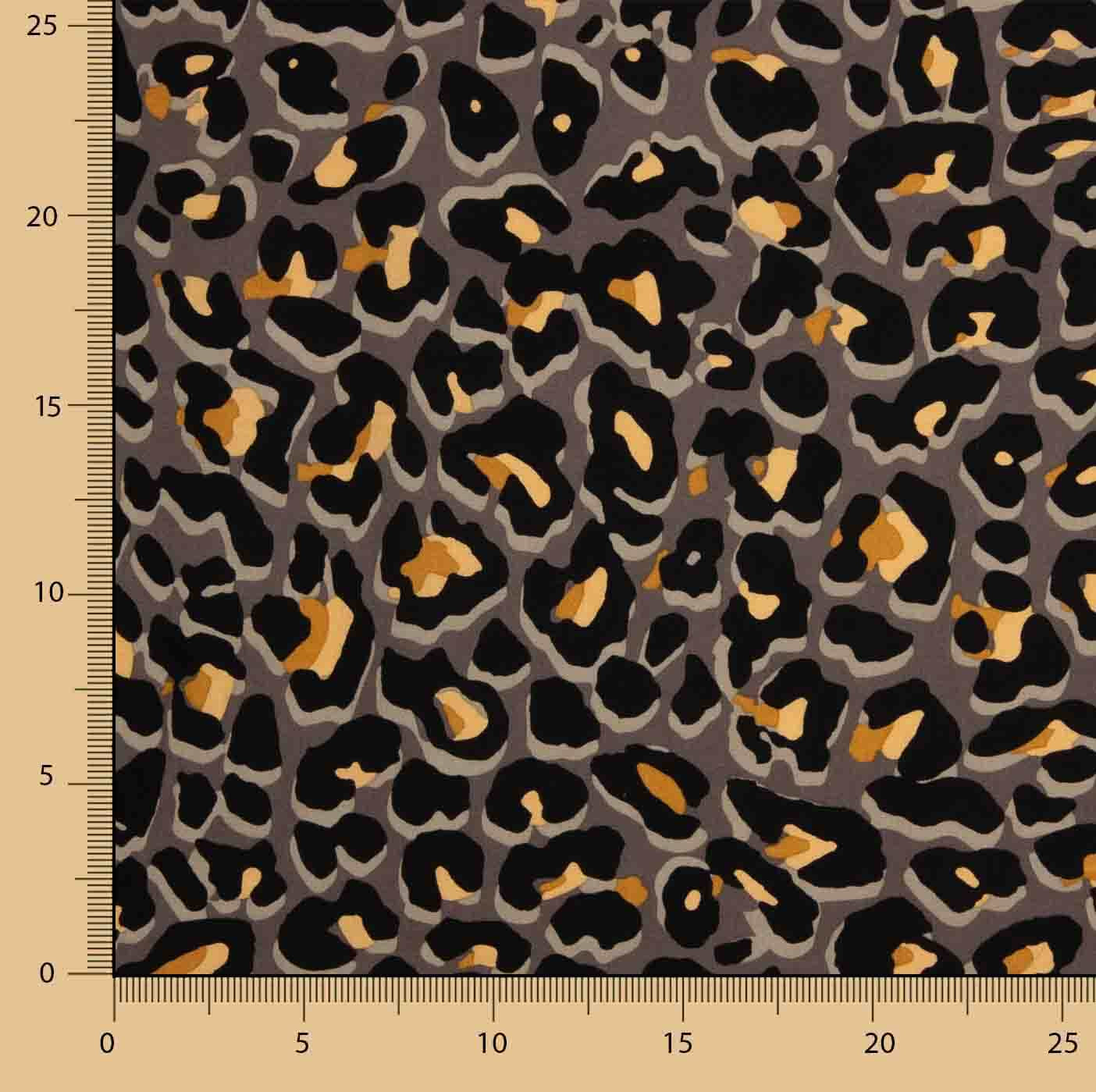 Grey Leopard-Print Viscose - Ribes y Casals