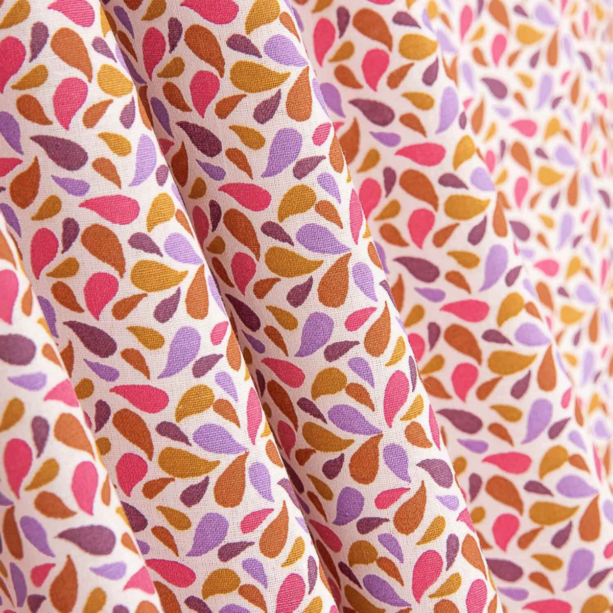 Percale Cotton Petals Caramel - Ribes y Casals