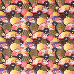 Cotton Poplin with Japanese Golden Fan Print - Ribes y Casals