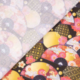 Cotton Poplin with Japanese Golden Fan Print - Ribes y Casals