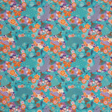 Cotton Poplin with Fan Print - Ribes y Casals