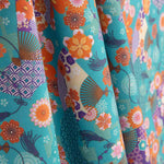 Cotton Poplin with Fan Print - Ribes y Casals