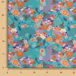 Cotton Poplin with Fan Print - Ribes y Casals