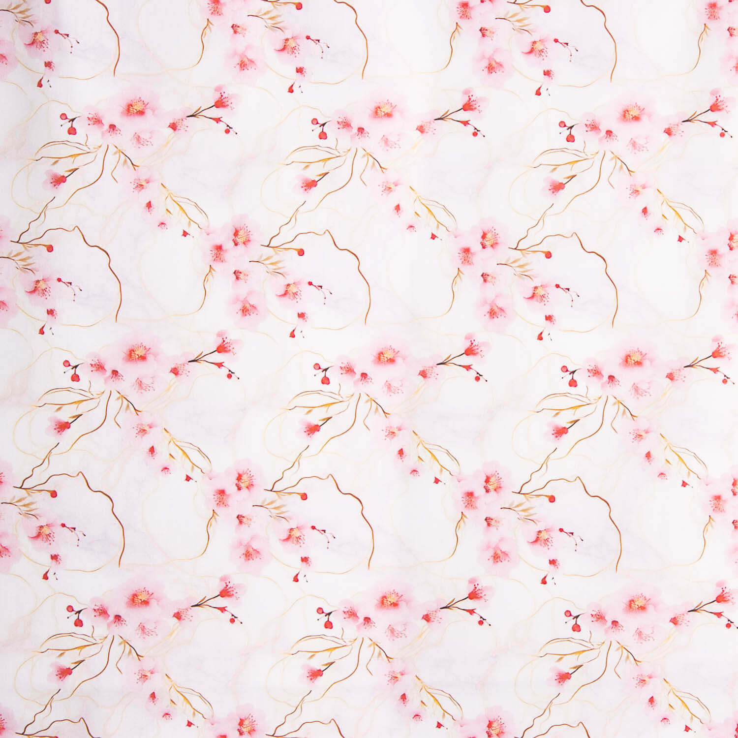 Watercolour Sakura Cotton Poplin - Ribes y Casals