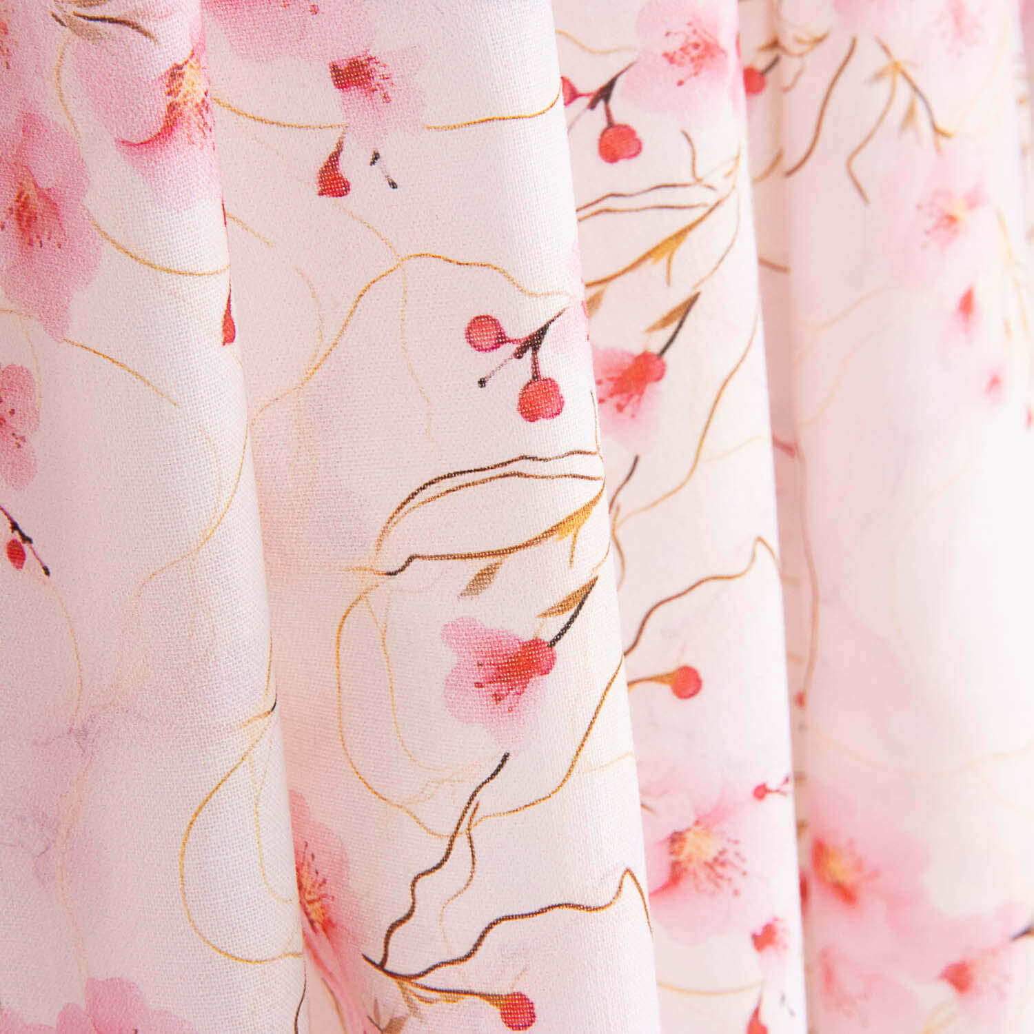Watercolour Sakura Cotton Poplin - Ribes y Casals