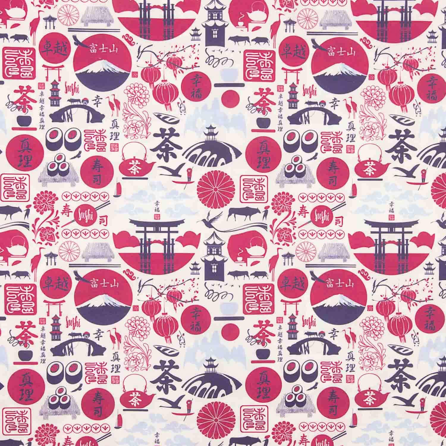 Japanese Print Cotton Poplin - Ribes y Casals