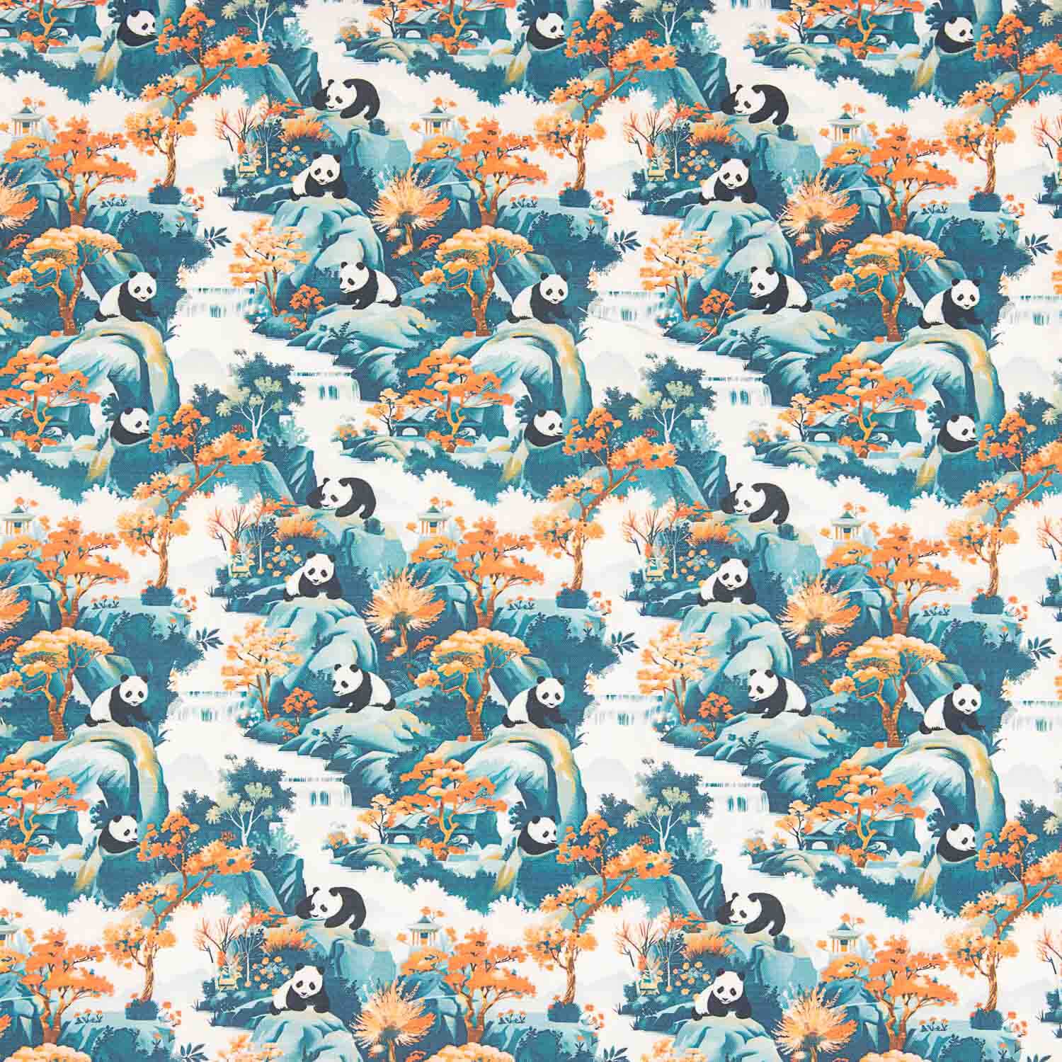 Panda Print Cotton Poplin - Ribes y Casals