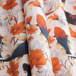 Cotton Poplin with Koi Fish Print - Ribes y Casals