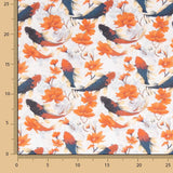 Cotton Poplin with Koi Fish Print - Ribes y Casals