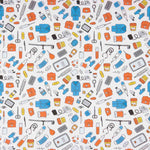 Printed Cotton Poplin Medical Utensils - Ribes y Casals