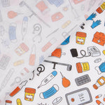 Printed Cotton Poplin Medical Utensils - Ribes y Casals