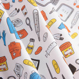 Printed Cotton Poplin Medical Utensils - Ribes y Casals