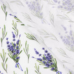 Lavender Floral Print Cotton Poplin - Ribes y Casals