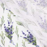 Lavender Floral Print Cotton Poplin - Ribes y Casals