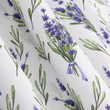 Lavender Floral Print Cotton Poplin - Ribes y Casals