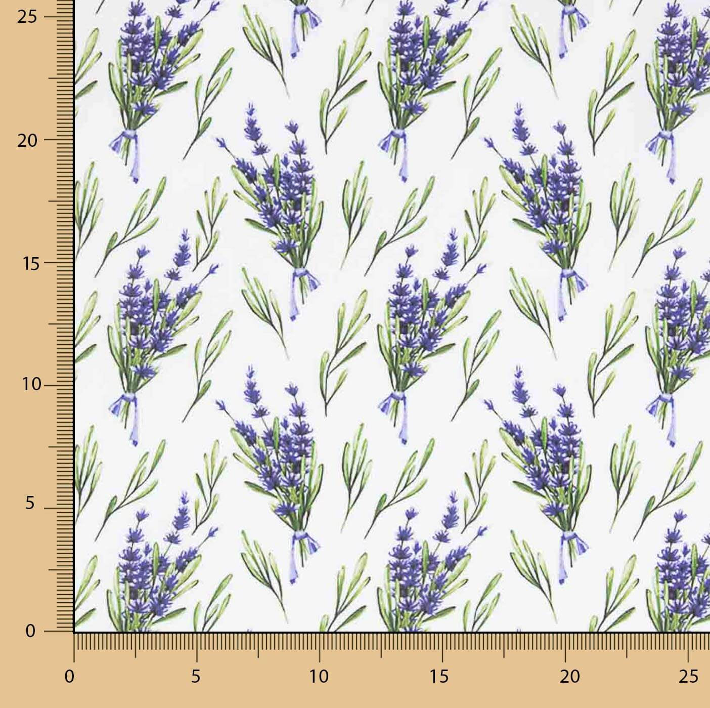 Lavender Floral Print Cotton Poplin - Ribes y Casals