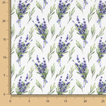 Lavender Floral Print Cotton Poplin - Ribes y Casals