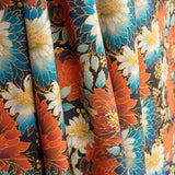 Oriental Floral Print Cotton Poplin - Ribes y Casals