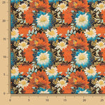 Oriental Floral Print Cotton Poplin - Ribes y Casals
