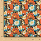 Oriental Floral Print Cotton Poplin - Ribes y Casals