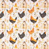Printed Cotton Poplin Chickens - Ribes y Casals