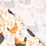 Printed Cotton Poplin Chickens - Ribes y Casals