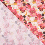 Pink Watercolour Floral Print Cotton Poplin - Ribes y Casals