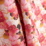 Pink Watercolour Floral Print Cotton Poplin - Ribes y Casals